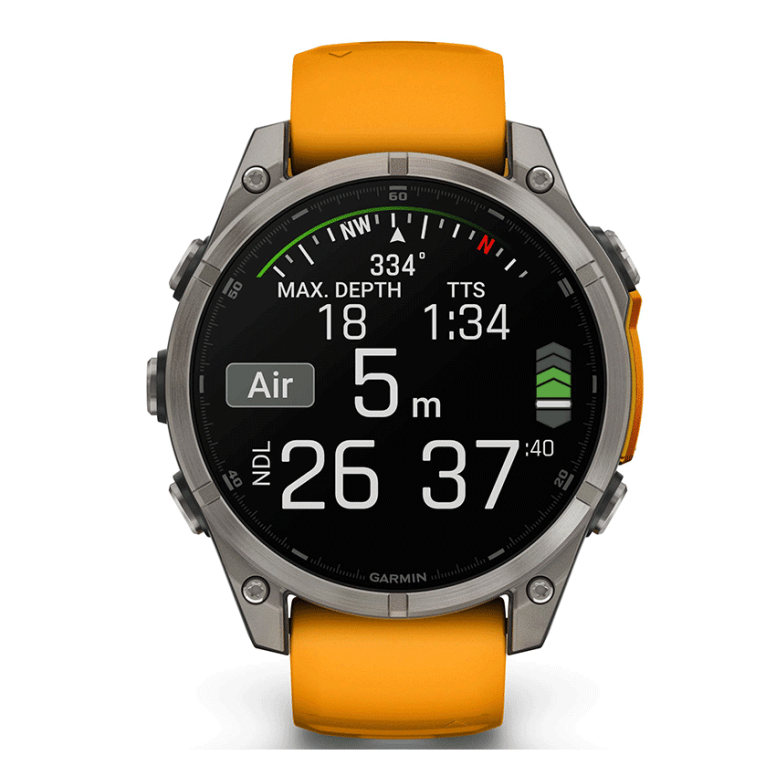 שעון ספורט fēnix® 8 – 47mm AMOLED Sapphire TITANIUM Garmin