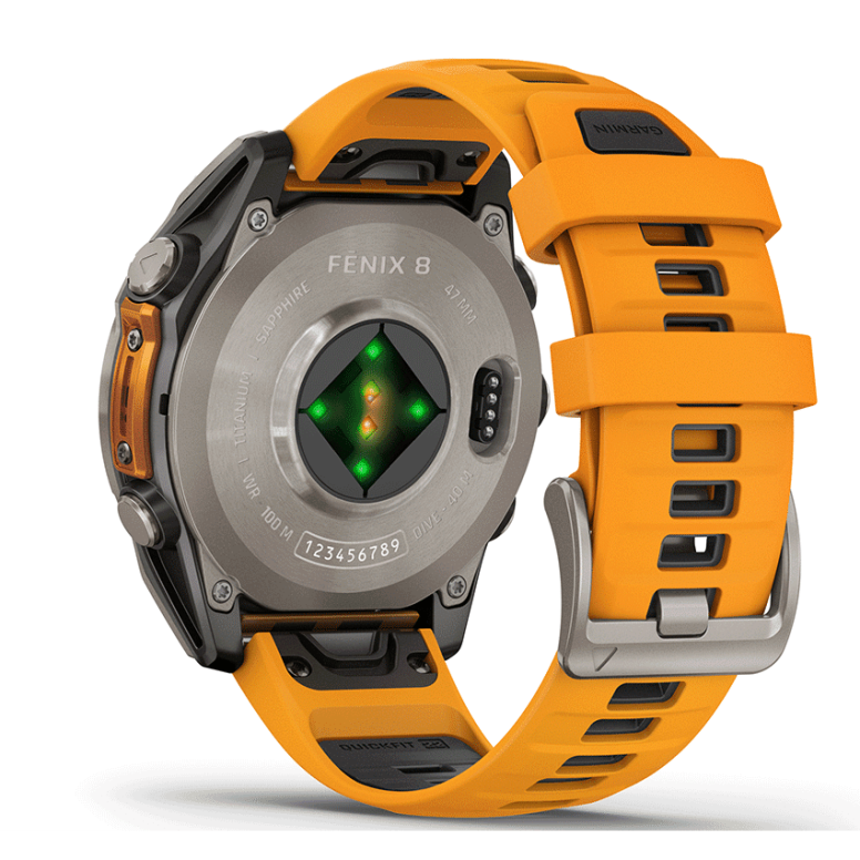 שעון ספורט fēnix® 8 – 47mm AMOLED Sapphire TITANIUM Garmin