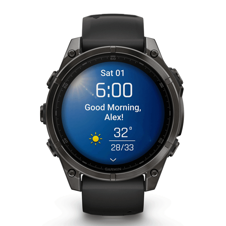 שעון ספורט fēnix® 8 – 51mm AMOLED Sapphire TITANIUM Garmin