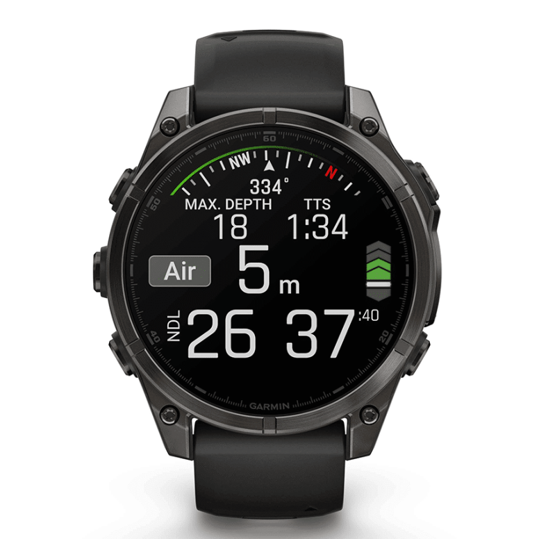 שעון ספורט fēnix® 8 – 51mm AMOLED Sapphire TITANIUM Garmin