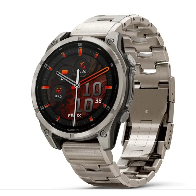 שעון ספורט fēnix® 8 – 47mm AMOLED Sapphire TITANIUM Garmin
