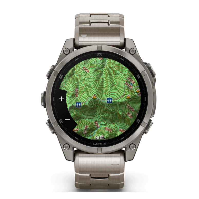 שעון ספורט fēnix® 8 – 47mm AMOLED Sapphire TITANIUM Garmin