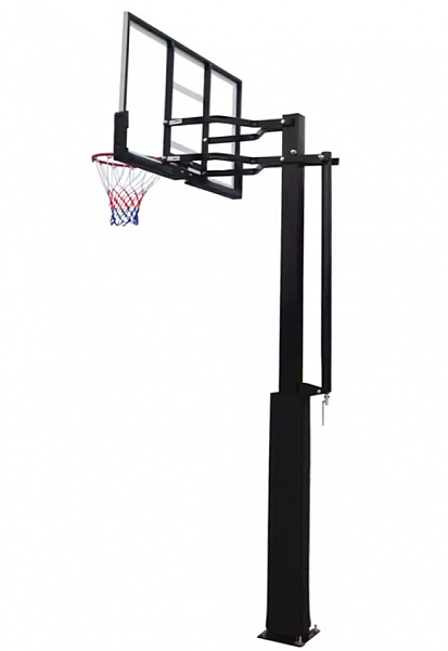 עמוד כדורסל מקצועי מתכוונן ללא בסיס לקיבוע באדמה DUNK M022