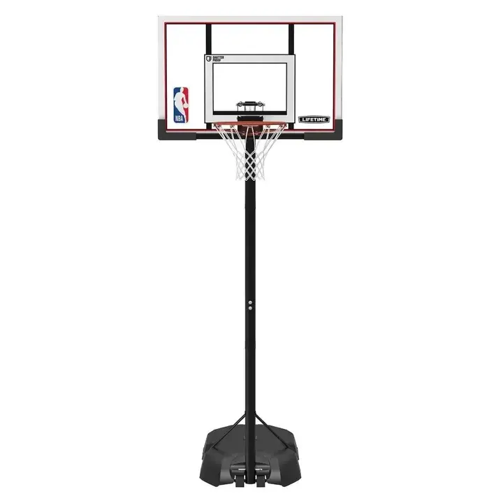 מתקן סל נייד מתכוונן 48 אינץ - Lifetime Polycarbonate Adjustable Portable Basketball Hoop NBA Editio