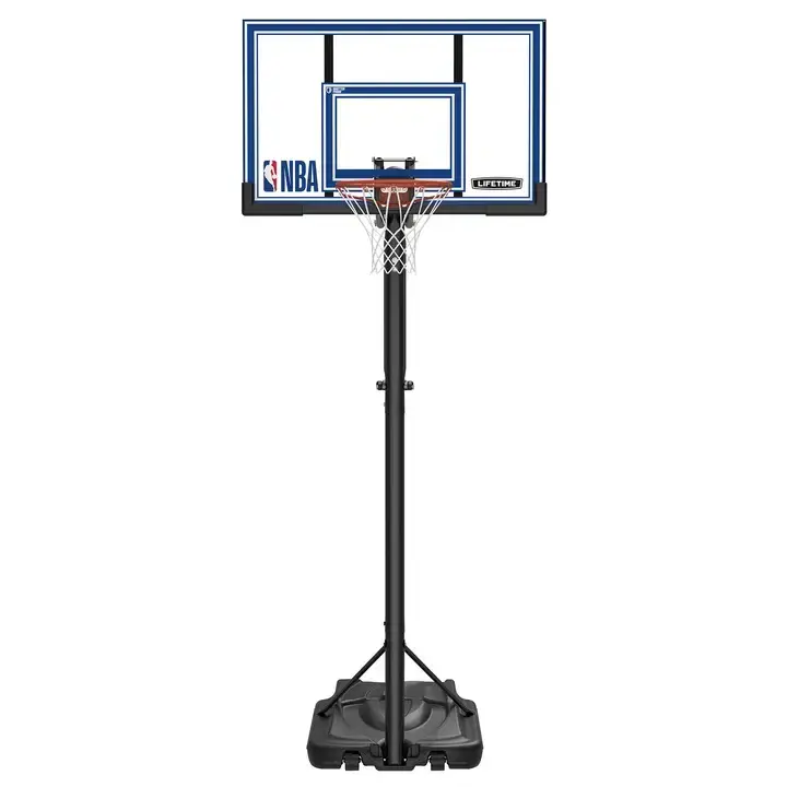מתקן סל נייד מתכוונן 52 אינץ - Lifetime Polycarbonate Adjustable Portable Basketball Hoop NBA Editio