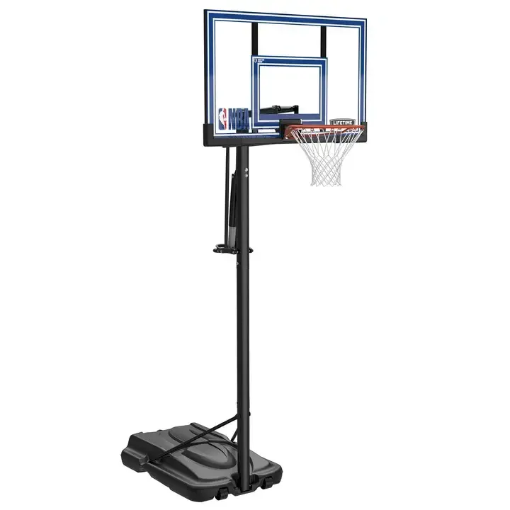 מתקן סל נייד מתכוונן 52 אינץ - Lifetime Polycarbonate Adjustable Portable Basketball Hoop NBA Editio