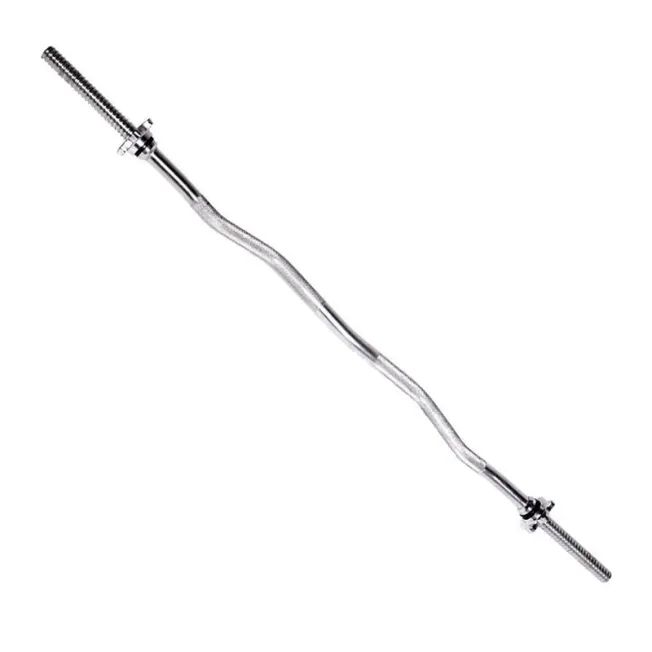 מוט מעוקל 120 ס"מ למשקולות צלחת