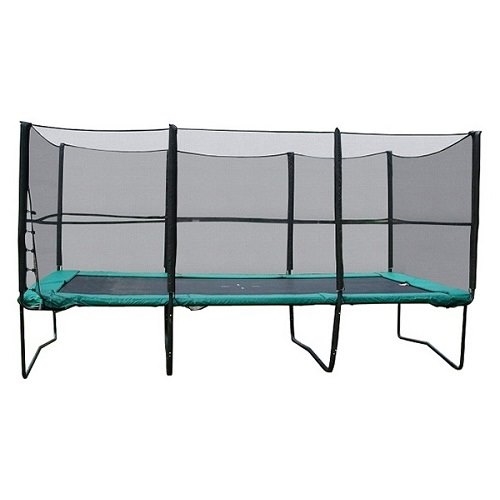 טרמפולינה מלבנית מקצועית TRITUR כוללת רשת הגנה אורך 4.5 רוחב 3.05 מטר