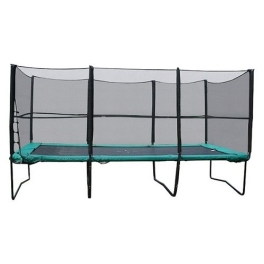 טרמפולינה מלבנית מקצועית TRITUR כוללת רשת הגנה אורך 4.5 רוחב 3.05 מטר