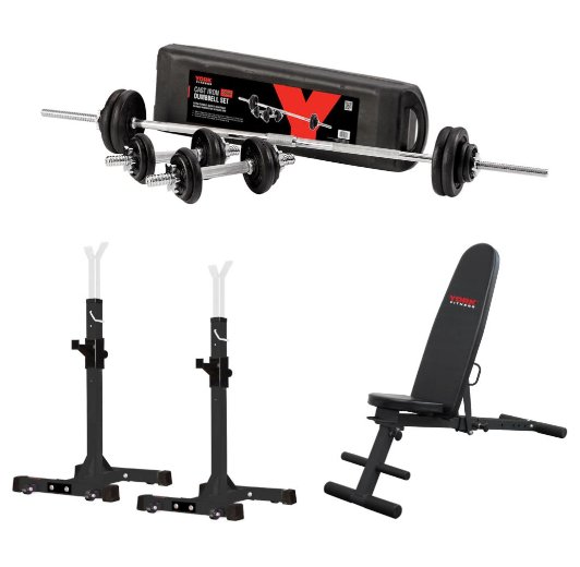 באנדל ספה + סטנד + משקולות 50 ק"ג YORK