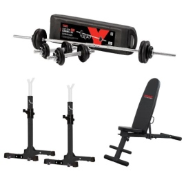 באנדל ספה + סטנד + משקולות 50 ק"ג YORK