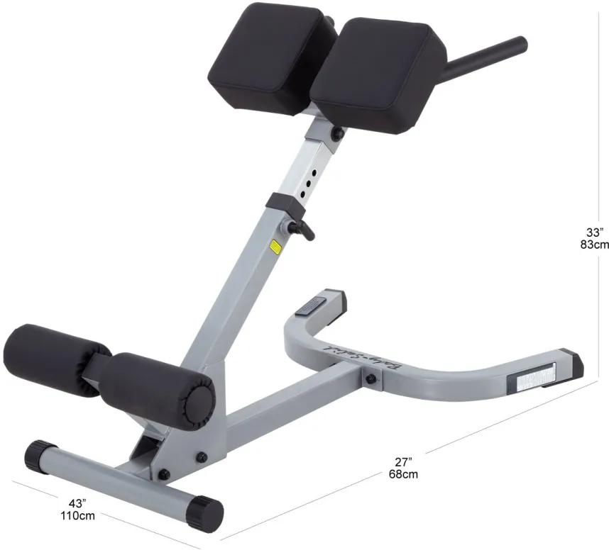 ספת זוקפי גב 45 מעלGHYP-45ות מקצועית לחדרי כושר ולשימוש ביתי מבית BODY SOLID