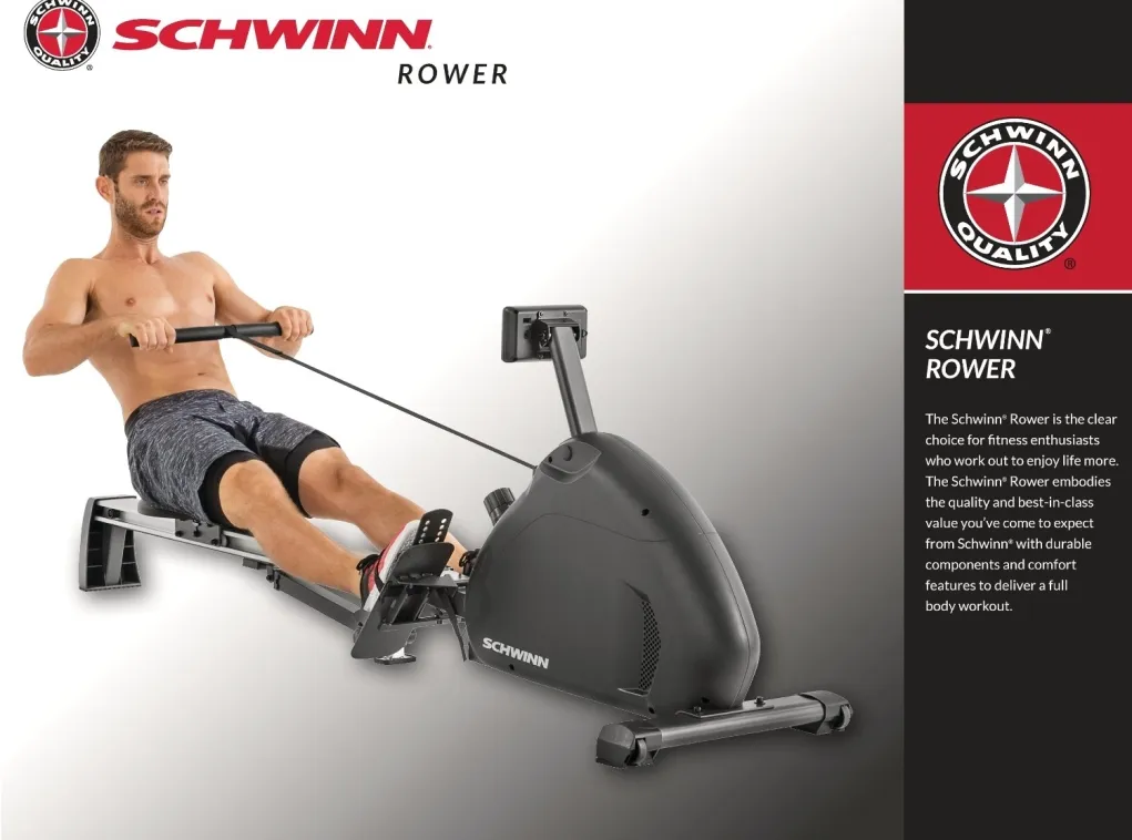 מכשיר חתירה Schwinn Rower מתצוגה