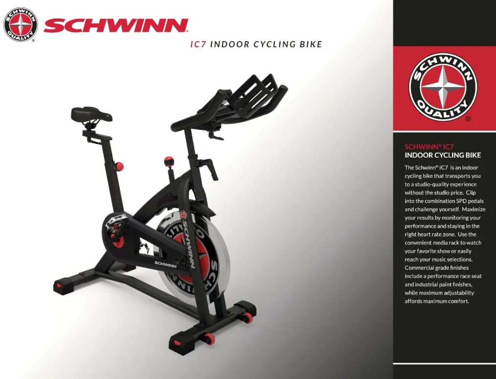 אופני ספינינג Schwinn IC7 מתצוגה כחדש