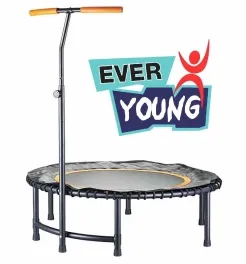טרמפולינה מקצועית לכושר EVER YOUNG עם ידית לסיוע במגוון תרגילים
