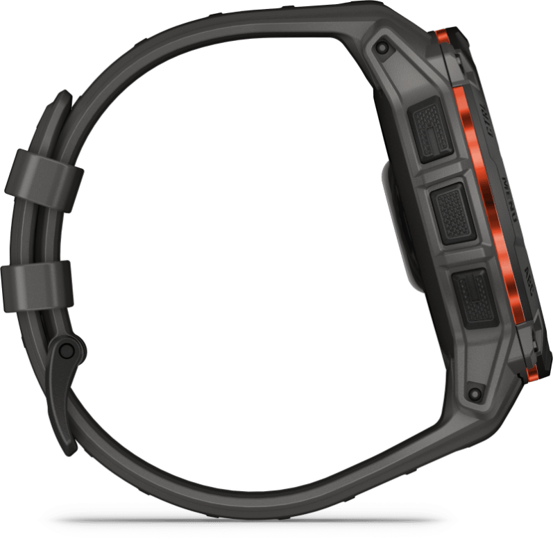 שעון ספורט חכם – Instinct® 3 Solar | 50mm Black Bezel with Charcoal Band