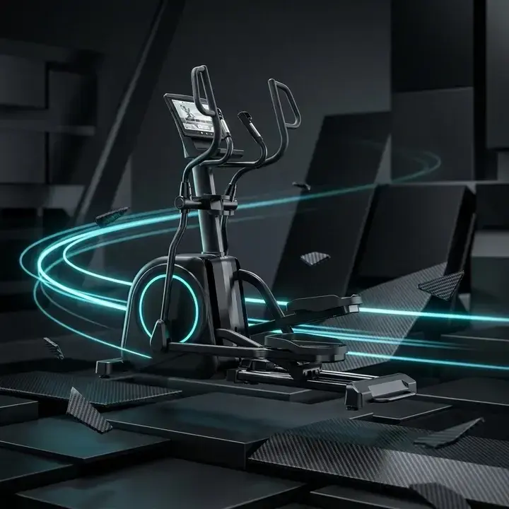 אליפטיקל מסחרי עם מסך מגע אינטראקטיבי – KETTLER ELLIPTICAL FLOW PRO 15.6” TFT