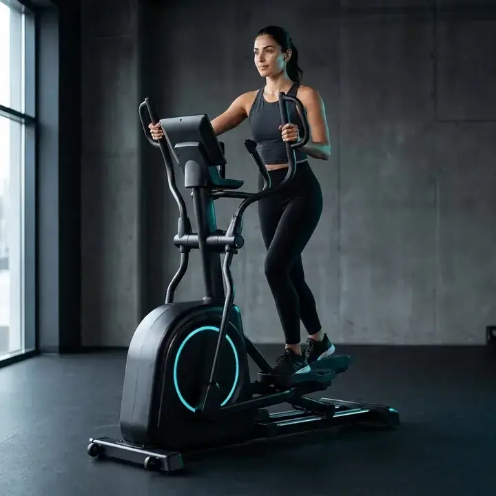 אליפטיקל מסחרי מתקדם עם מסך LED ושיפוע חשמלי – KETTLER ELLIPTICAL FLOW LED