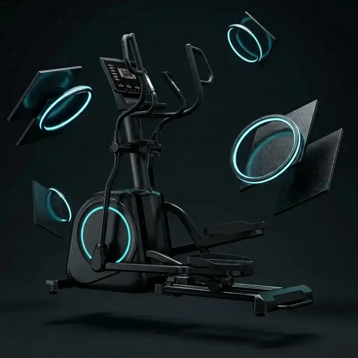 אליפטיקל מסחרי מתקדם עם מסך LED ושיפוע חשמלי – KETTLER ELLIPTICAL FLOW LED