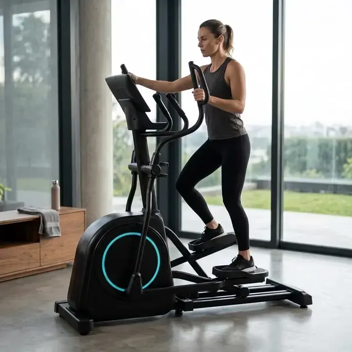 אליפטיקל מסחרי מתקדם עם מסך LED ושיפוע חשמלי – KETTLER ELLIPTICAL FLOW LED