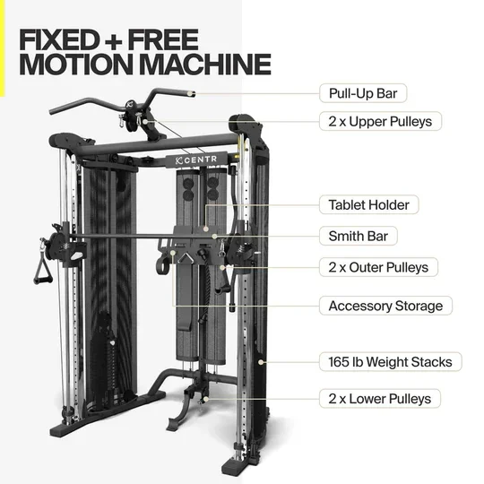 קרוס אובר בשילוב סמית' משין SF6 Smith Functional Trainer